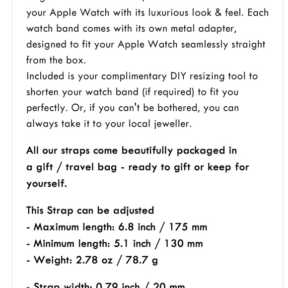 Stainless steel Apple Watch band with watch cover - Picture 5 of 5